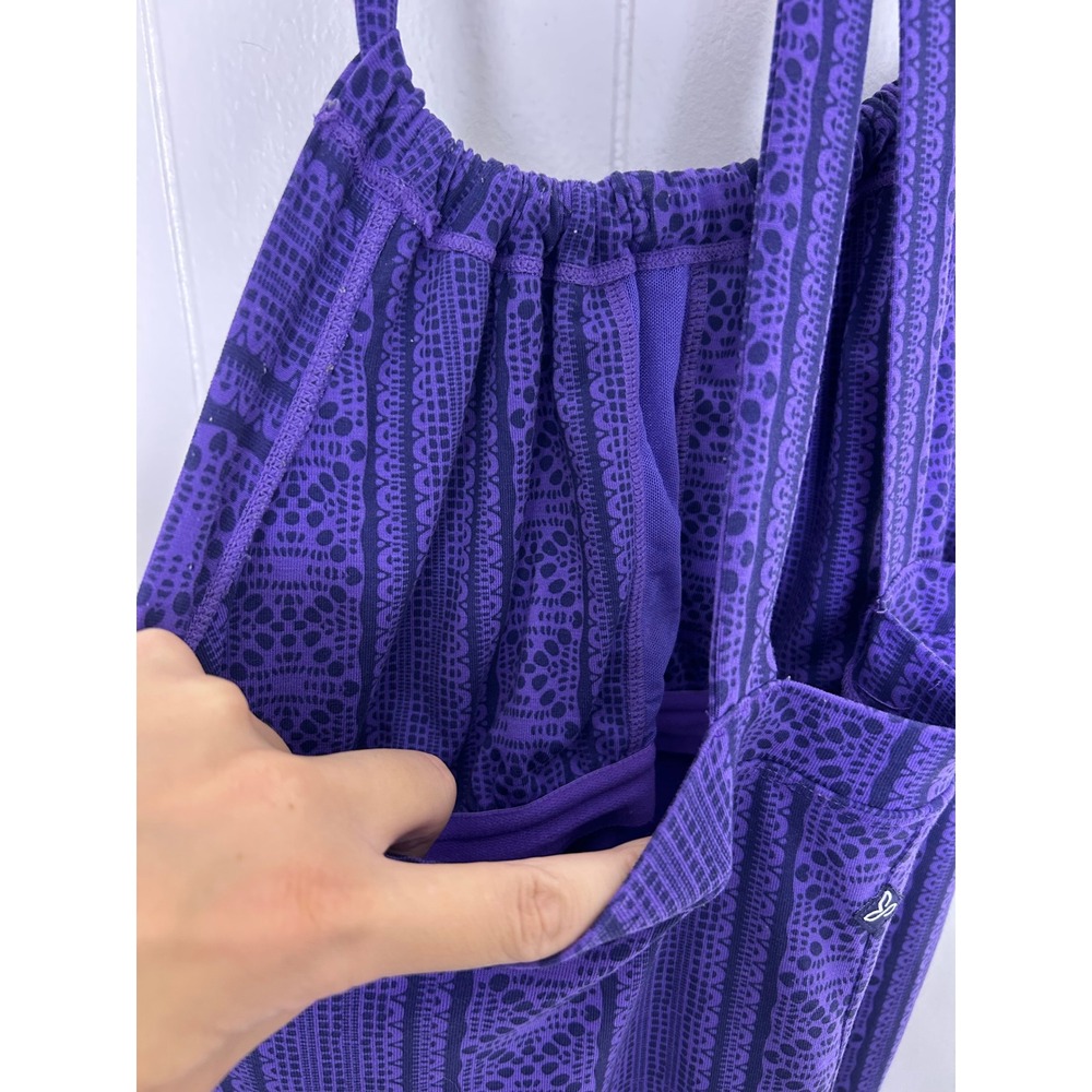 Prana Dress Womens S Purple Quinn Geometric tribal Print Strappy Active hiking - Picture 7 of 8